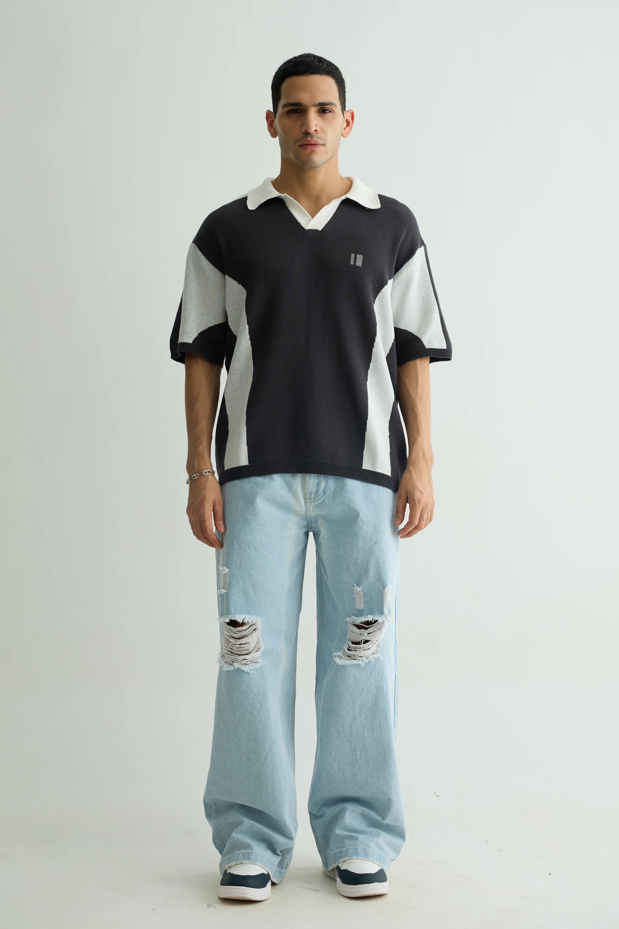Flat-knit knitwear manufactured by Golfline, Ludhiana