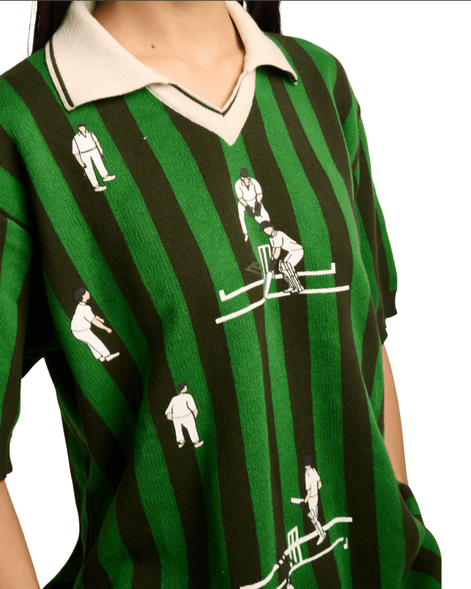 Flat-knit knitwear manufactured by Golfline, Ludhiana